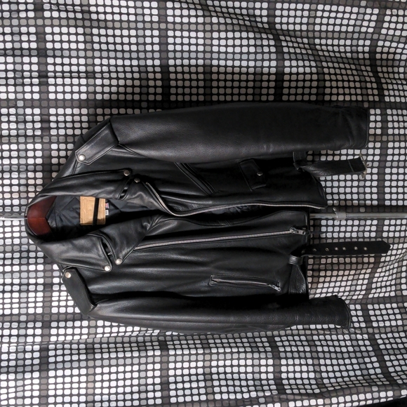Walter Dyer Jackets & Coats Mens Leather Motorcycle Jacket Lined